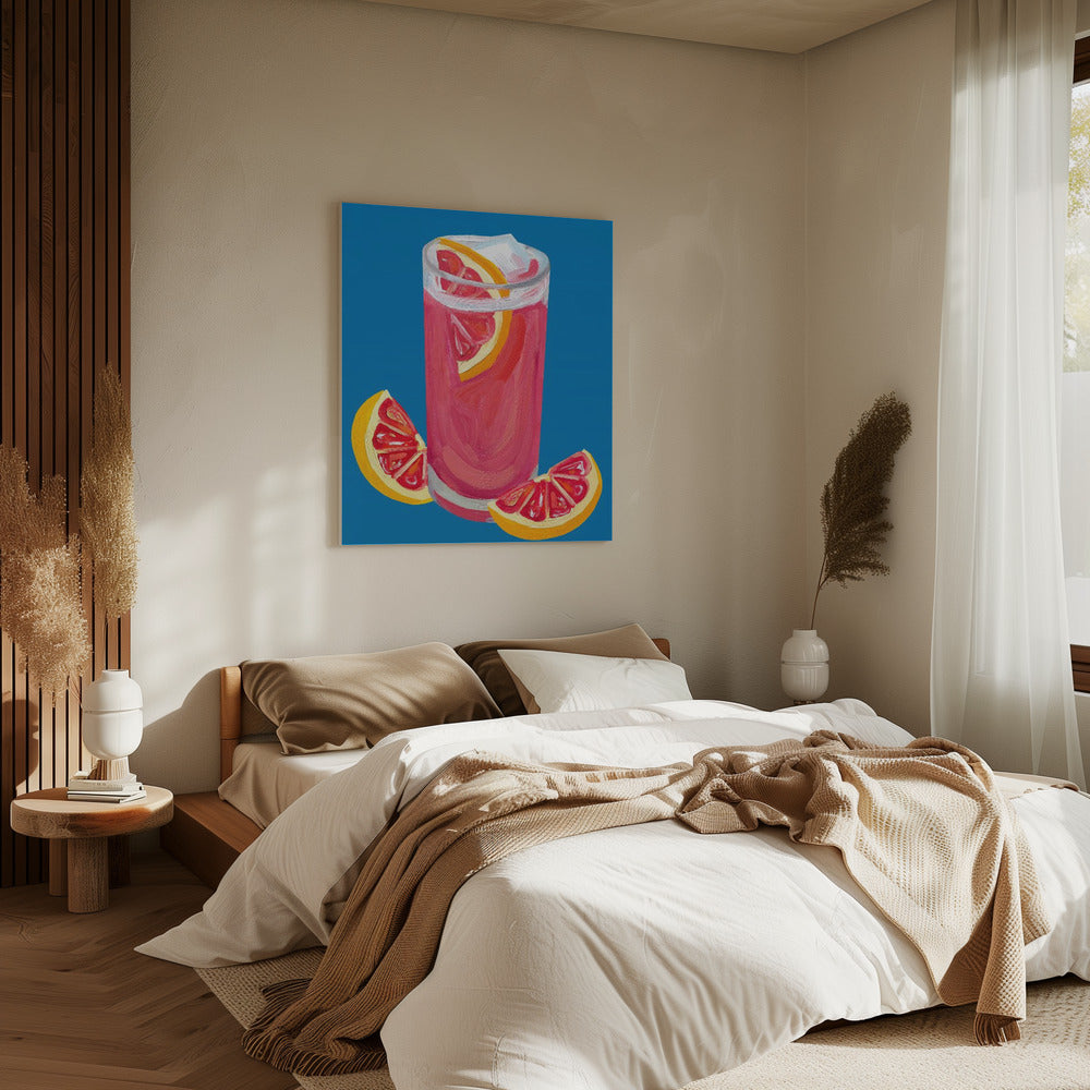 Grapefruit Paloma Blau | Leinwand
