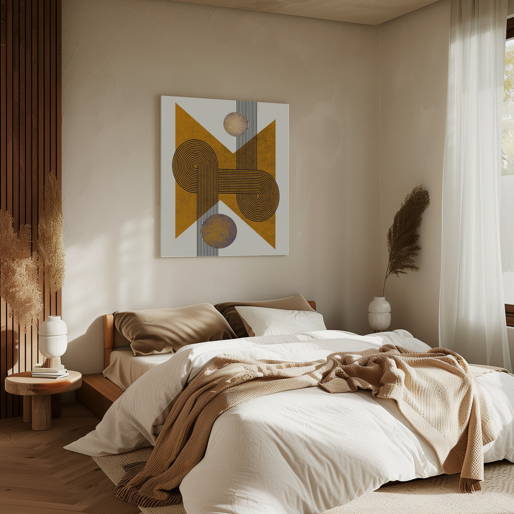 Textured Mid Century Composition 4 | Canvas