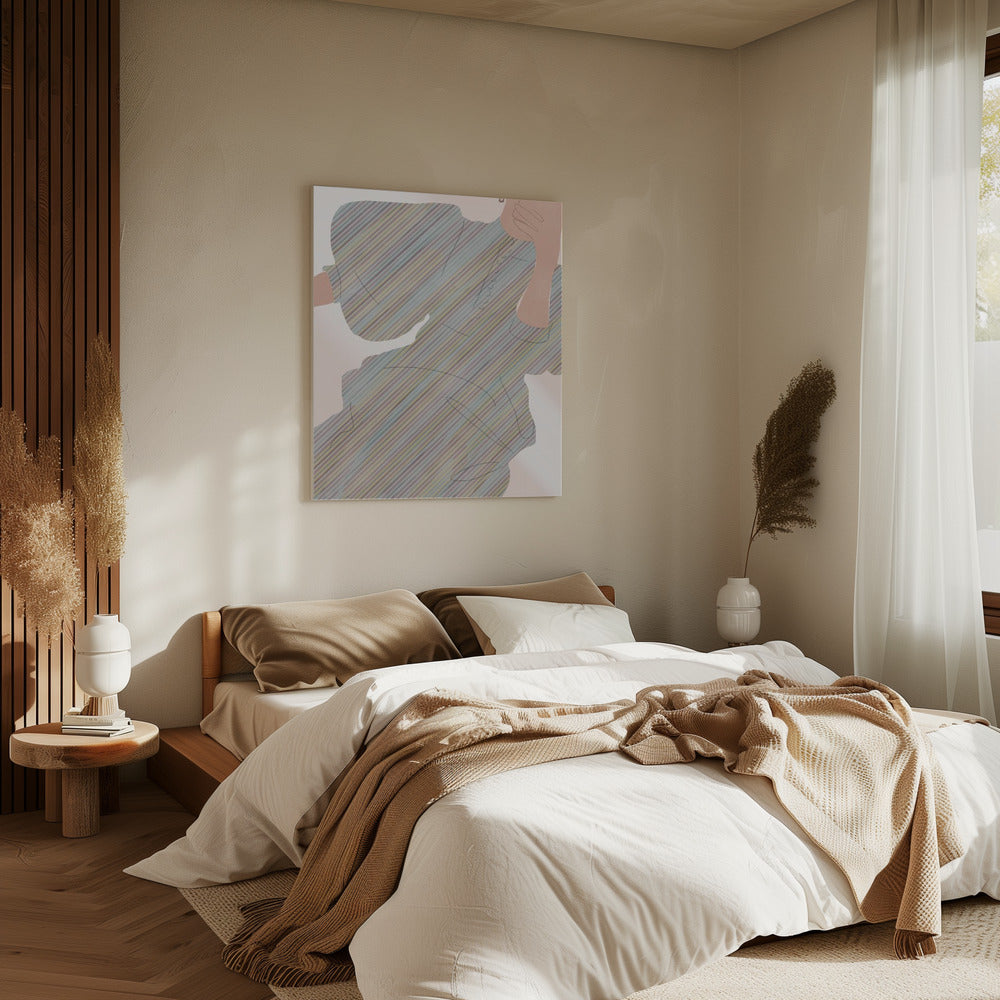 Gestreifte Eleganz | Leinwand