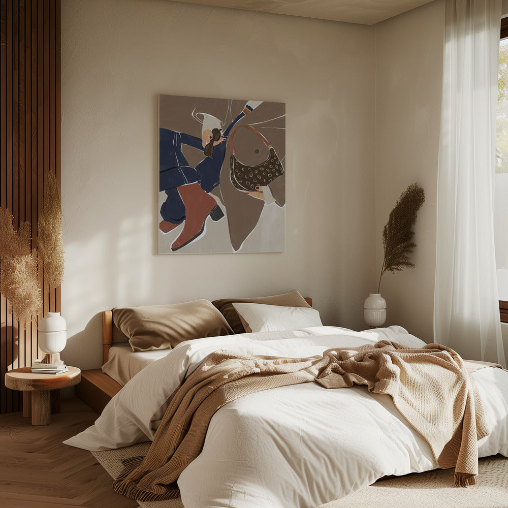 Herbstmode-Vibes Kunstdruck von Ivy Green Illustrations | Leinwand
