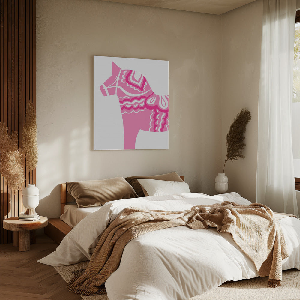 Rosa Dala Silhouette | Leinwand