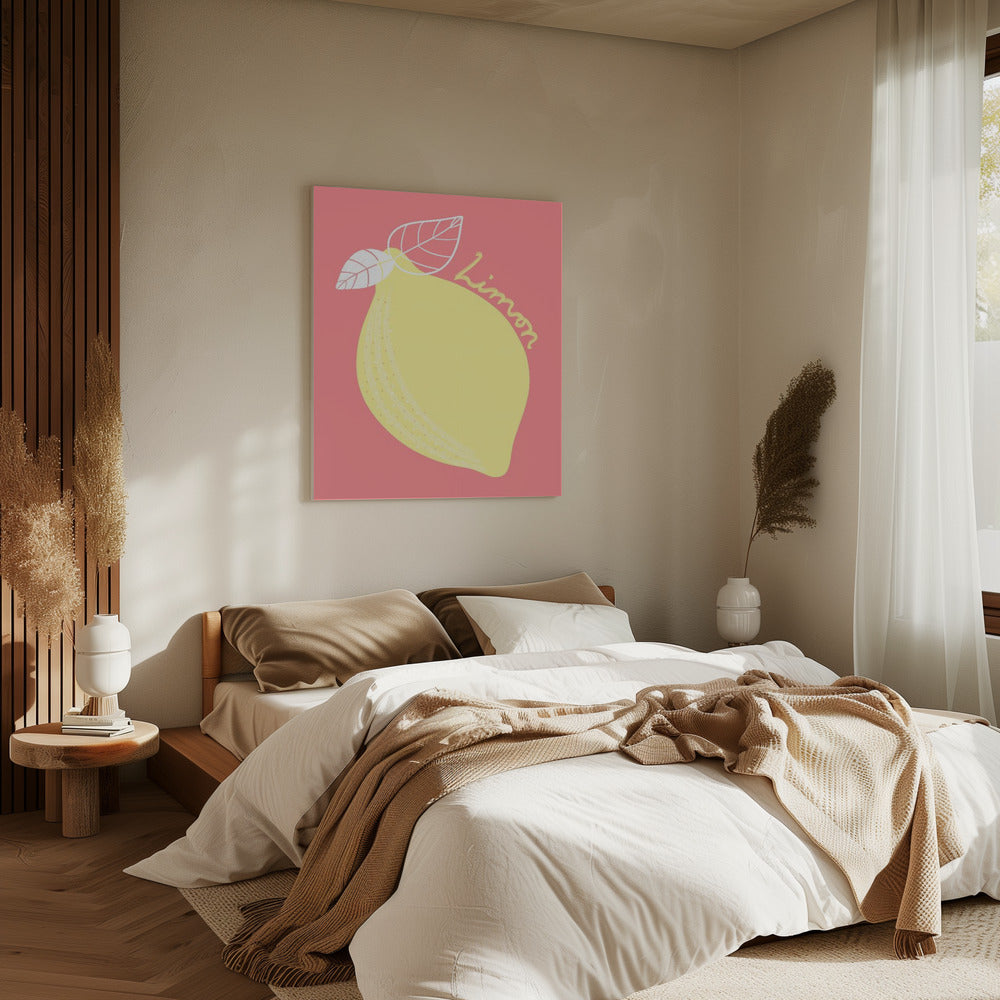 Gelber Zitrus-Charme | Leinwand