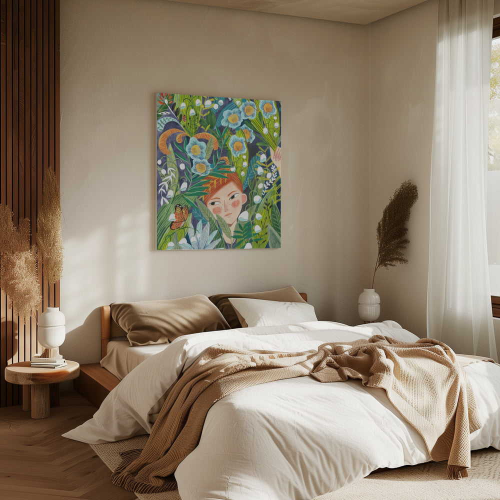 Frau in der Natur | Leinwand