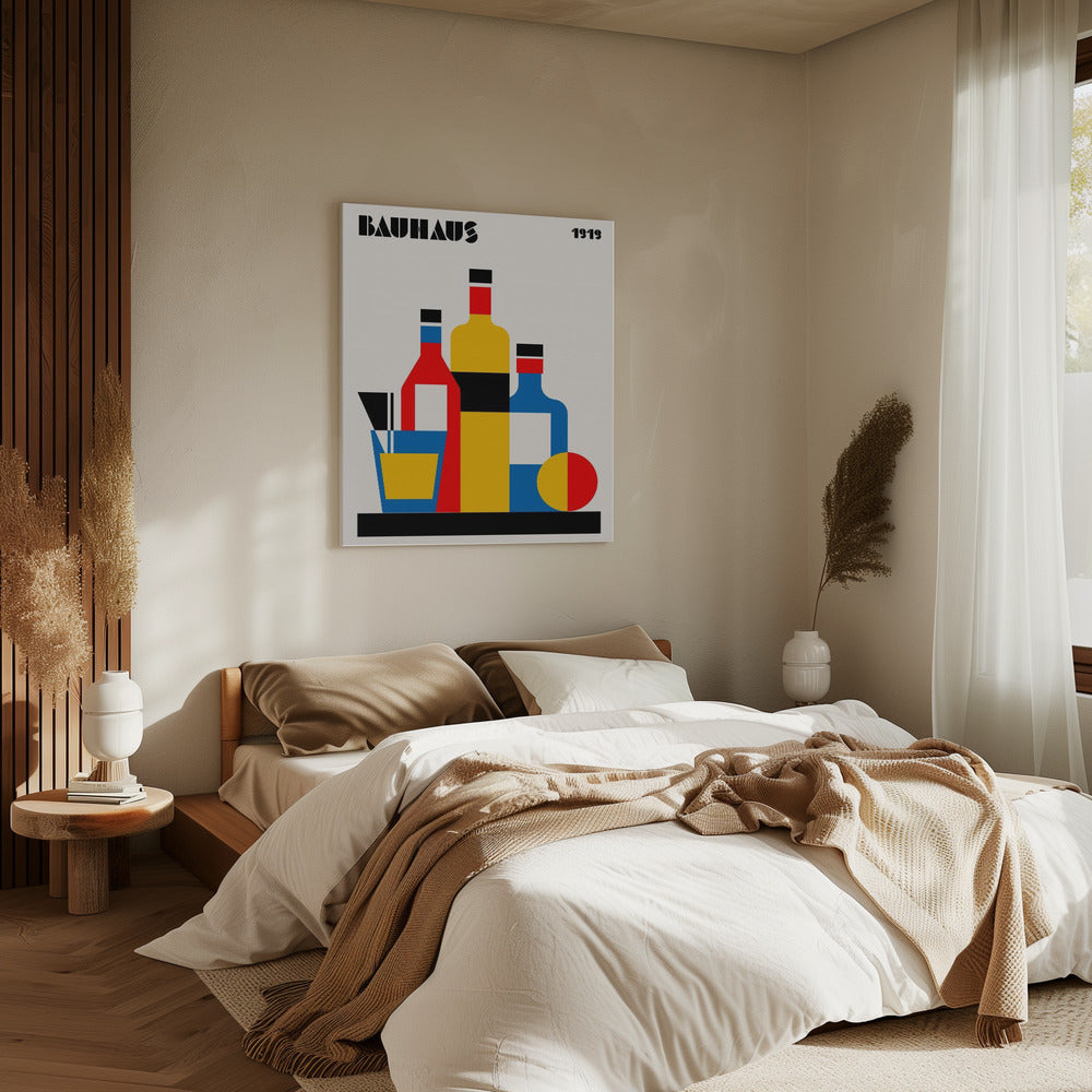 Bauhaus Weindruck | Leinwand