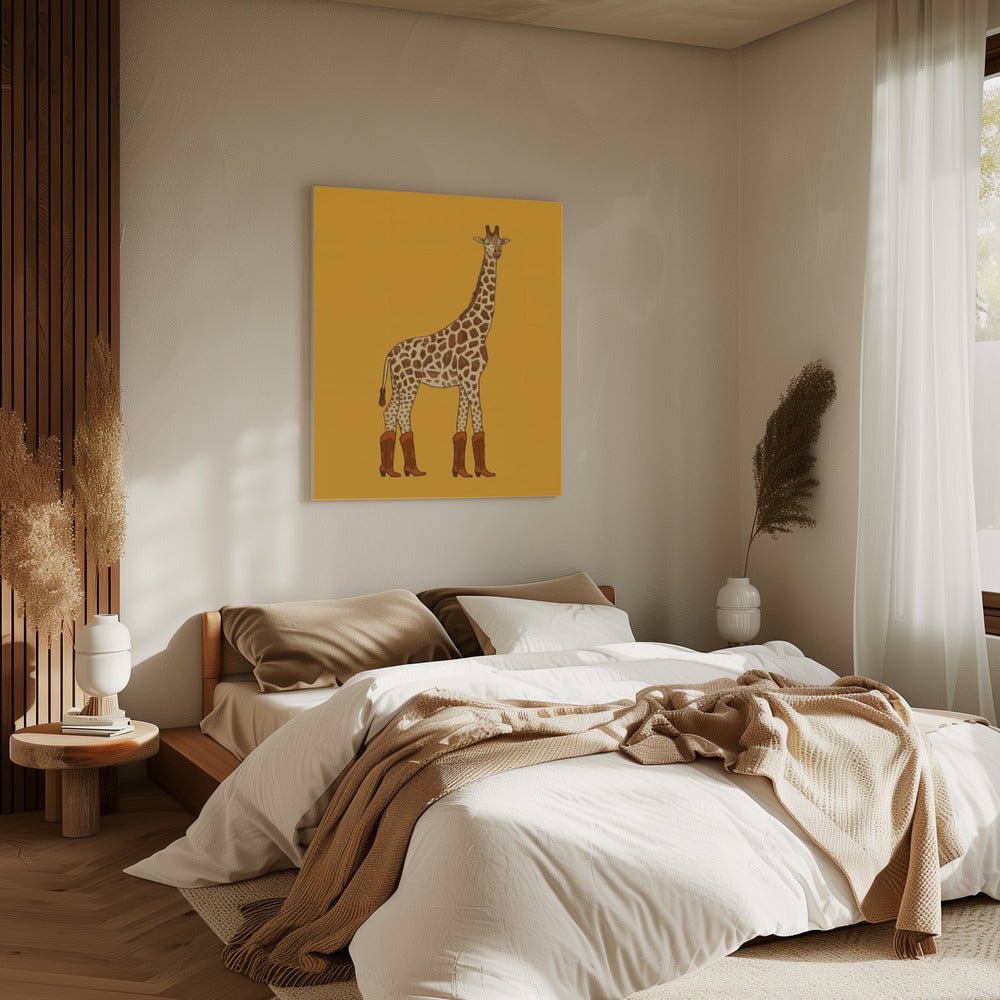 Jolene die Cowgirl-Giraffe | Leinwand