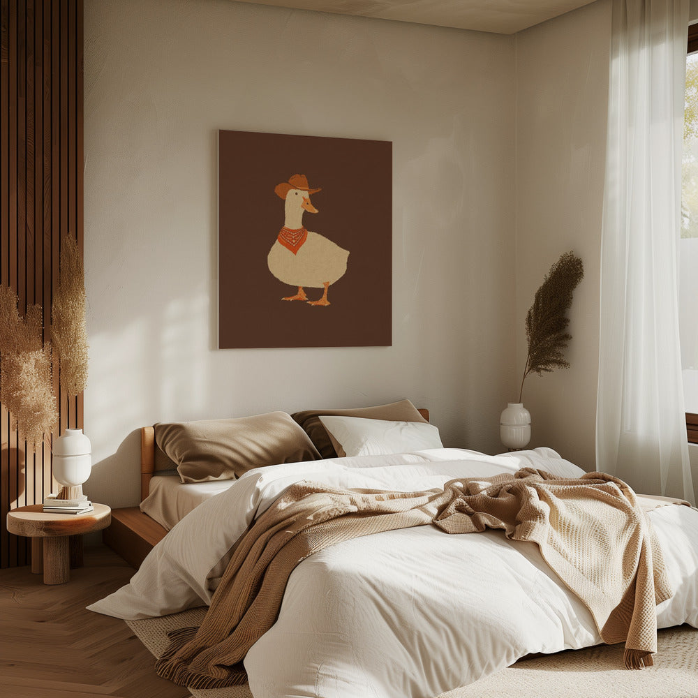 Bo die Cowboy-Ente | Leinwand