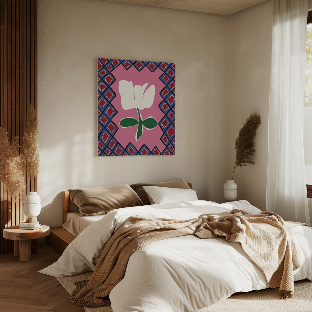 Petal plaid playtime I | Canvas