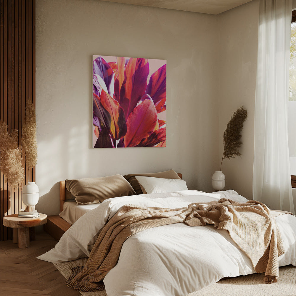 Fuchsia Blätter I | Leinwand