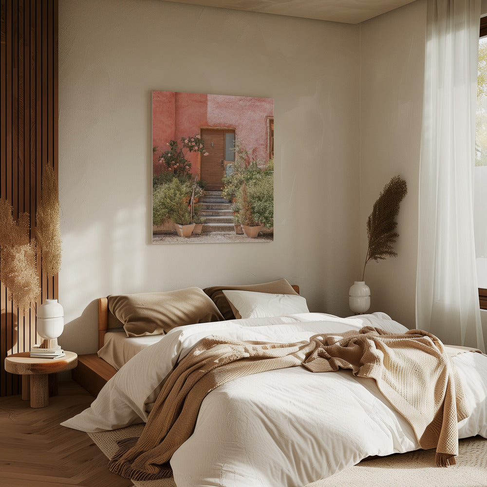 Das Rosa Haus | Leinwand
