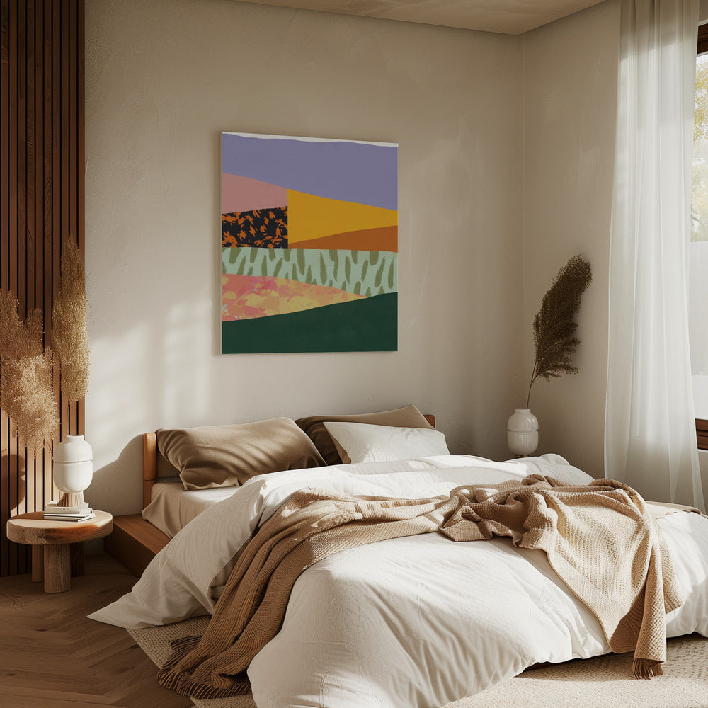 Geometric Patterns with Organic Forms | Canvas