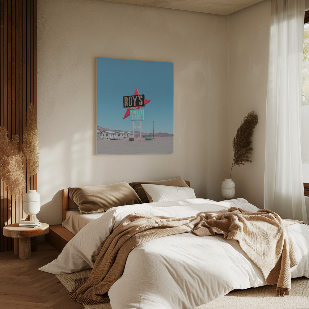 Roy's Motel Cafe Retro Schild | Leinwand