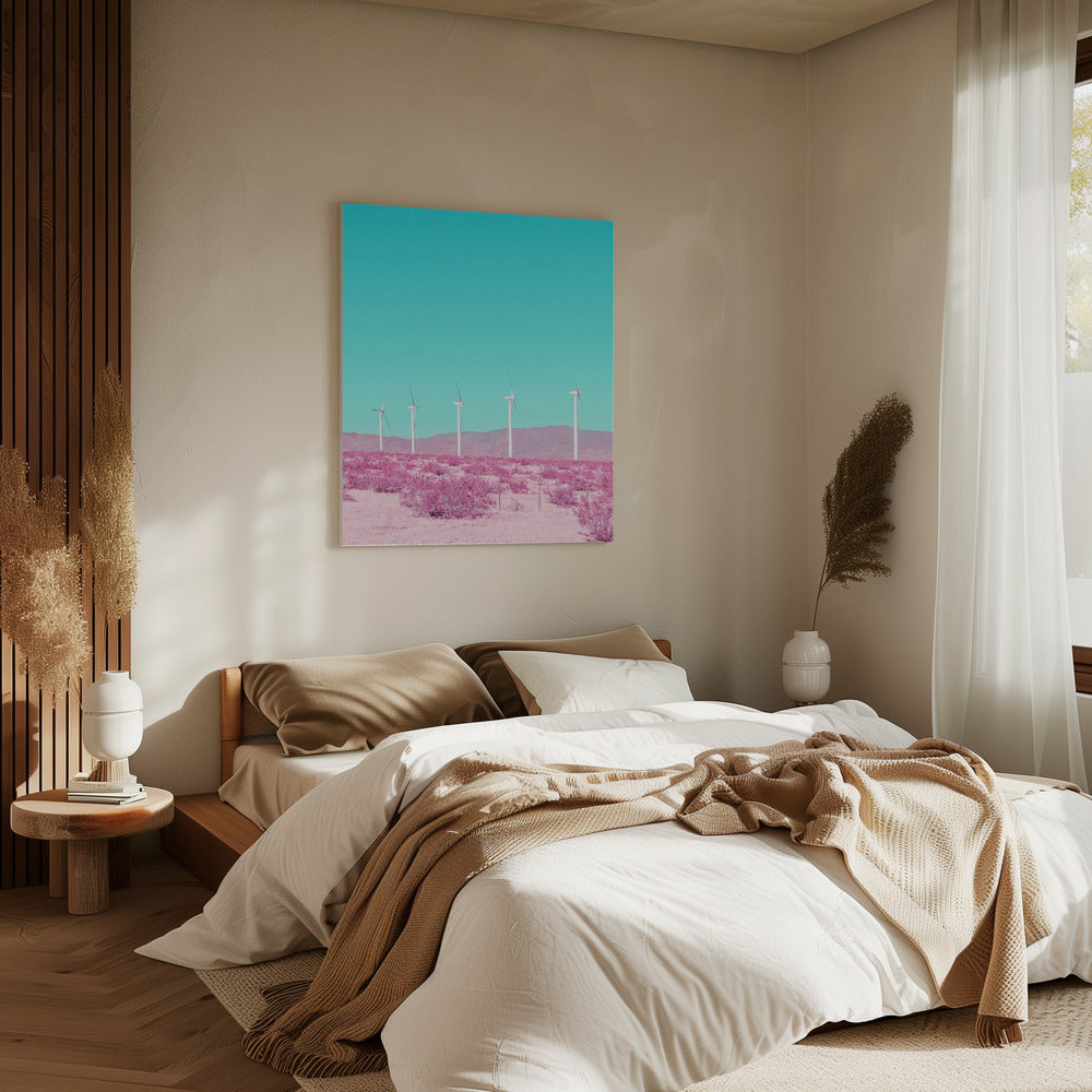 Palm Springs Windmühlen in der Wüste | Leinwand