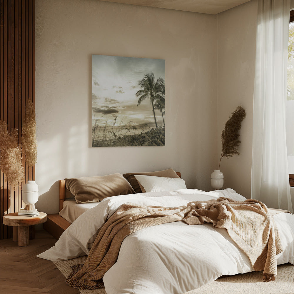 BONITA BEACH Vintage Sonnenuntergang | Leinwand