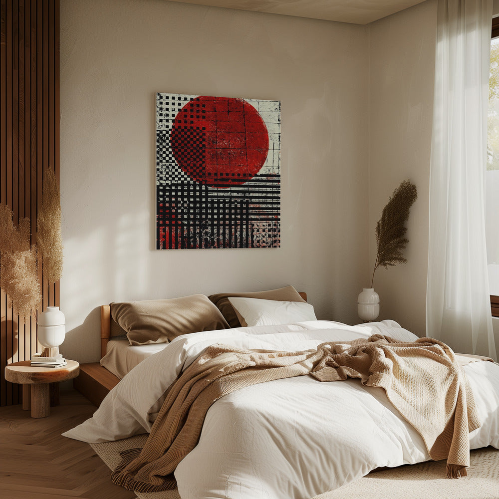 Schwarz-weiße geometrische Muster | Leinwand