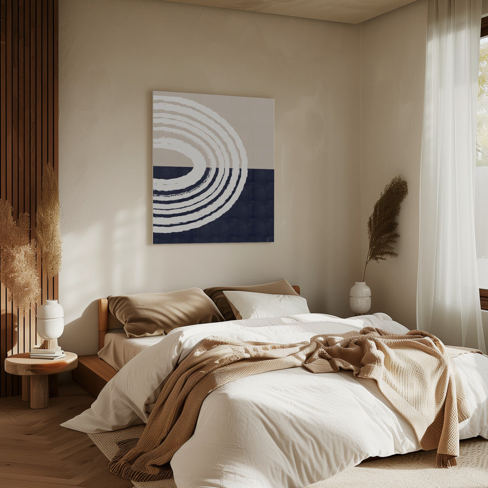 Blauer Regenbogen | Leinwand