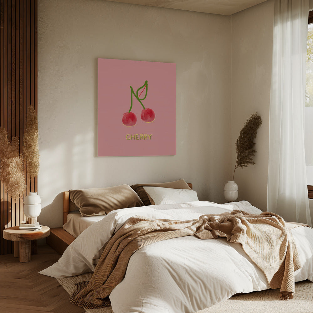 Cherry in Pink | Canvas