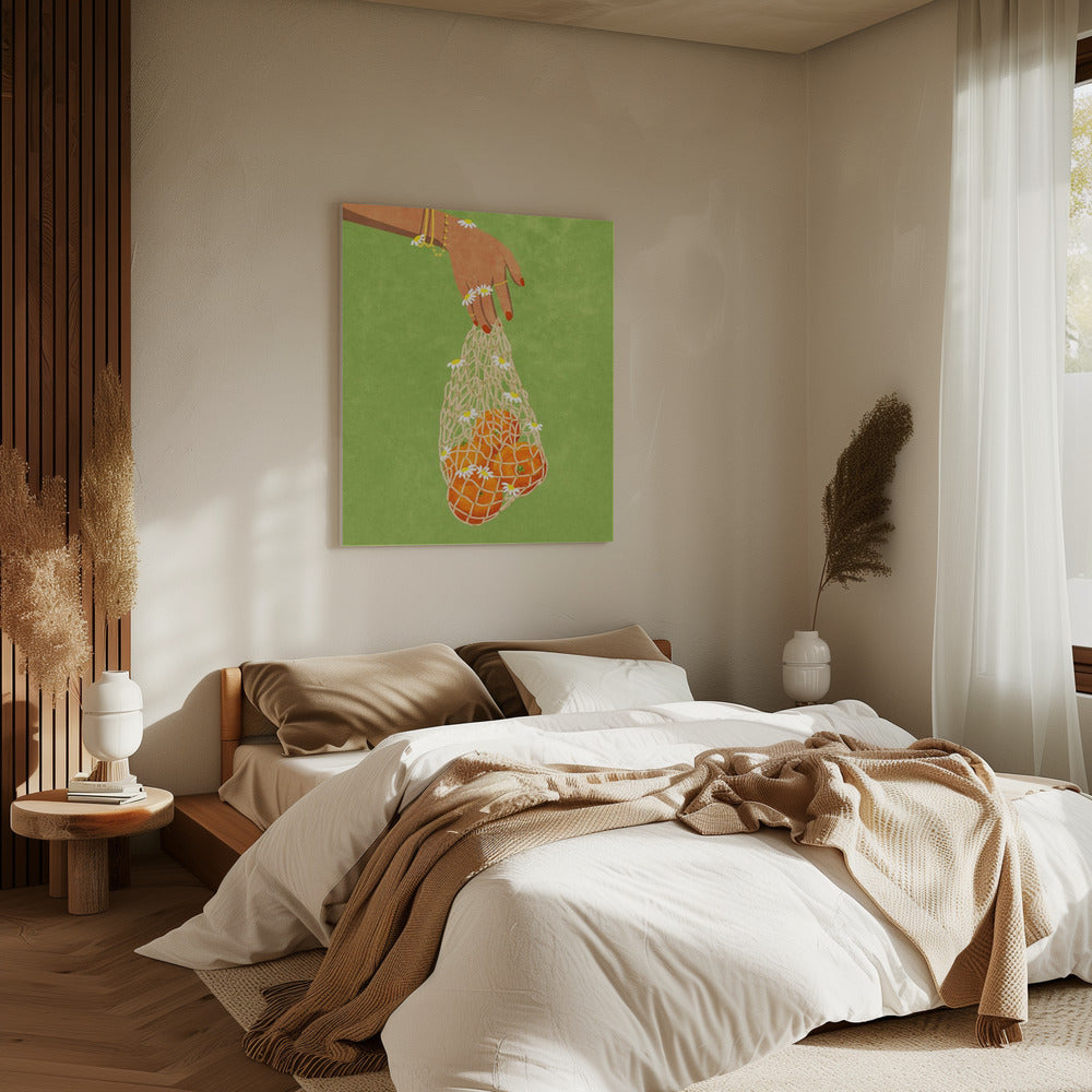 Frische Orangen | Leinwand