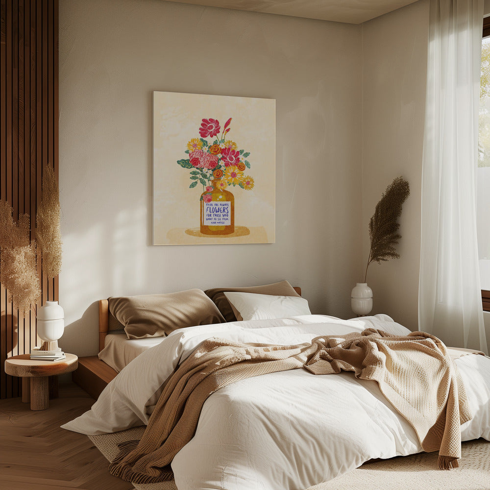 Immer Blumen | Leinwand