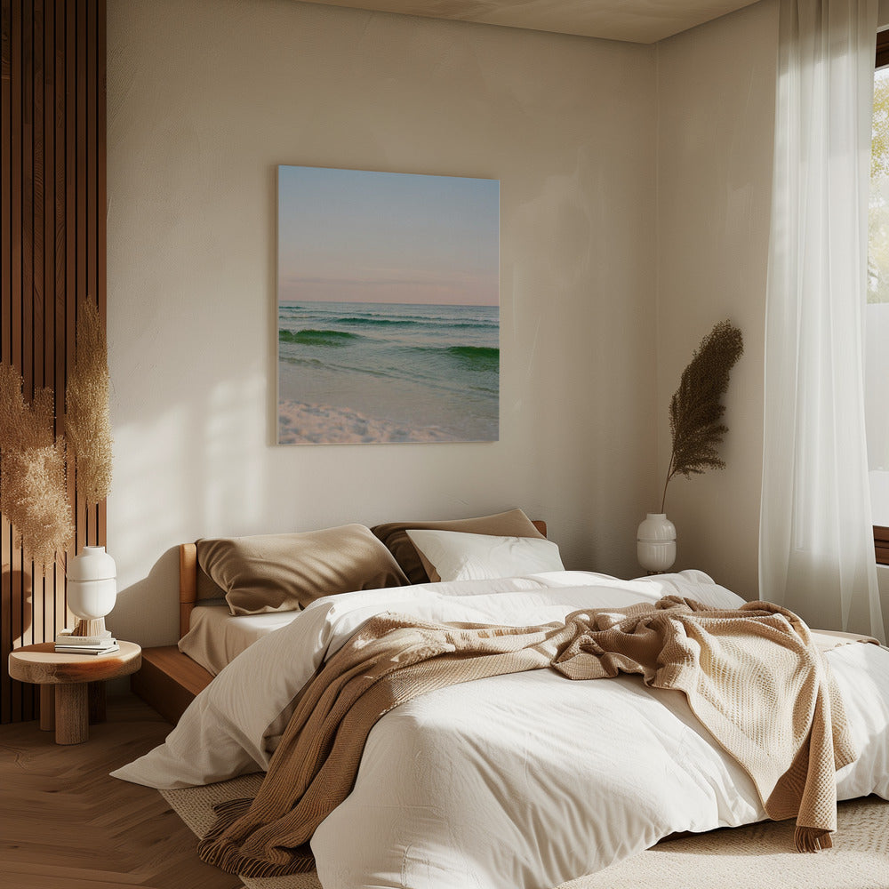 Pastell Ozean Sonnenuntergang V | Leinwand