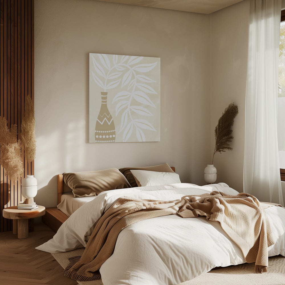 Vase Pflanze | Leinwand