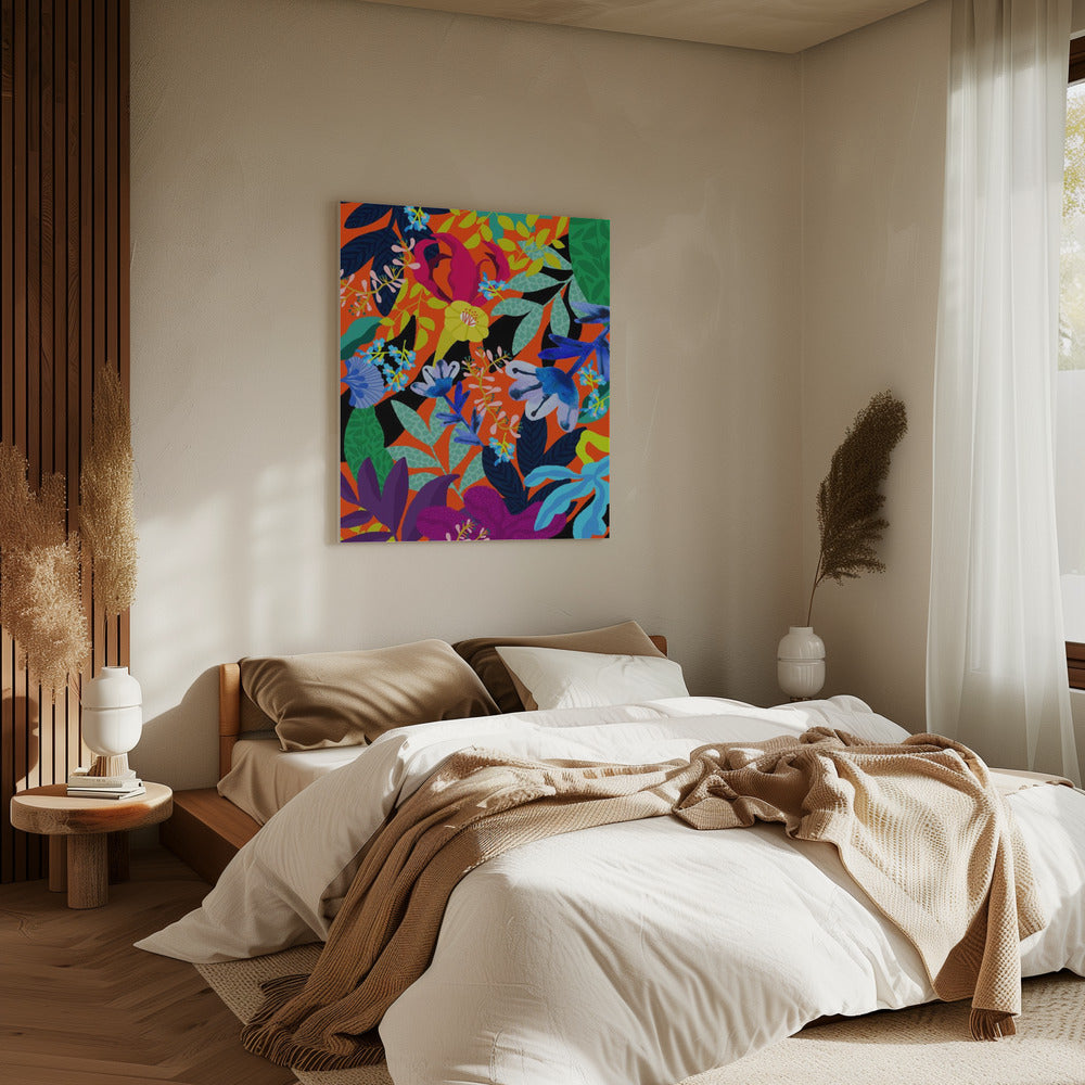 9933x14043 Din 131 Abstrakt Blumen | Leinwand