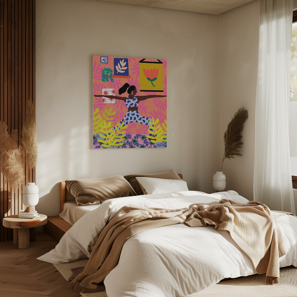 Yoga Warrior Position | Canvas