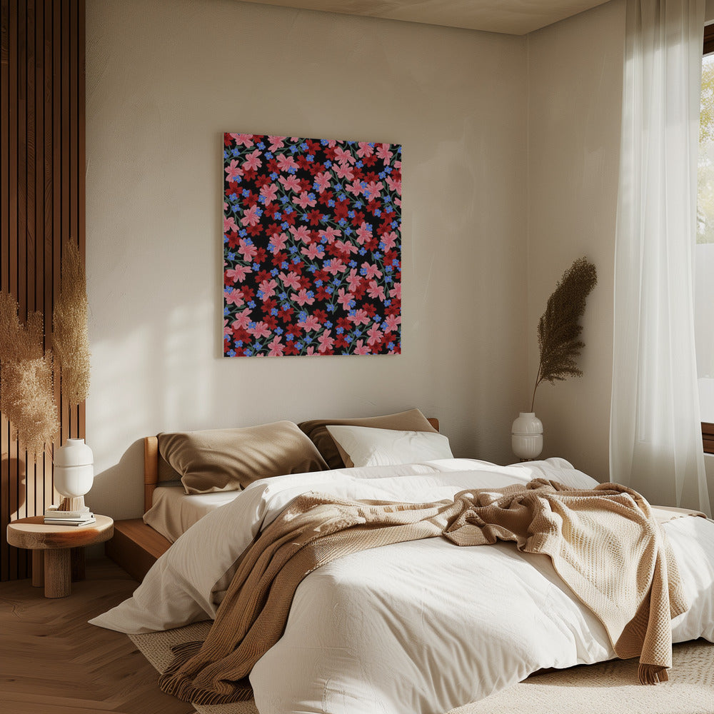 9933x14043 Din 50 Romantische Blumen | Leinwand