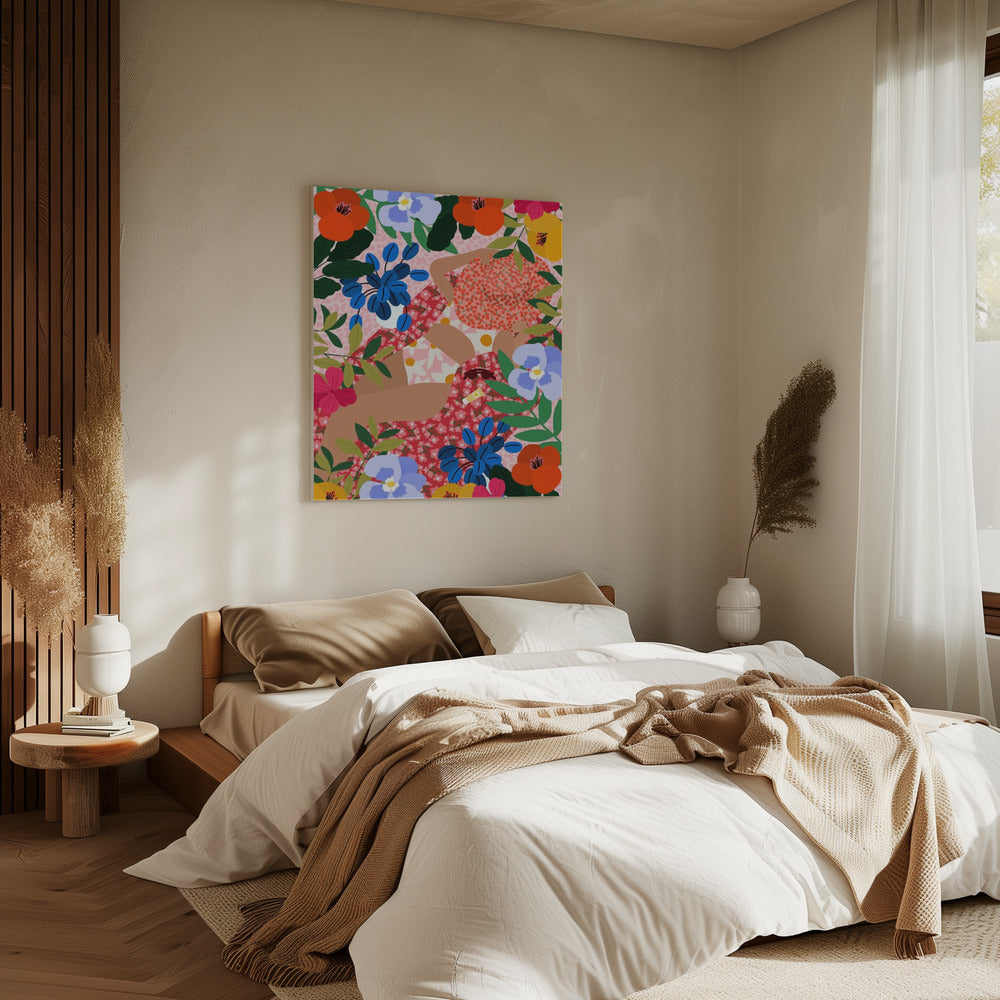 Schlafen unter der Sonne | Leinwand