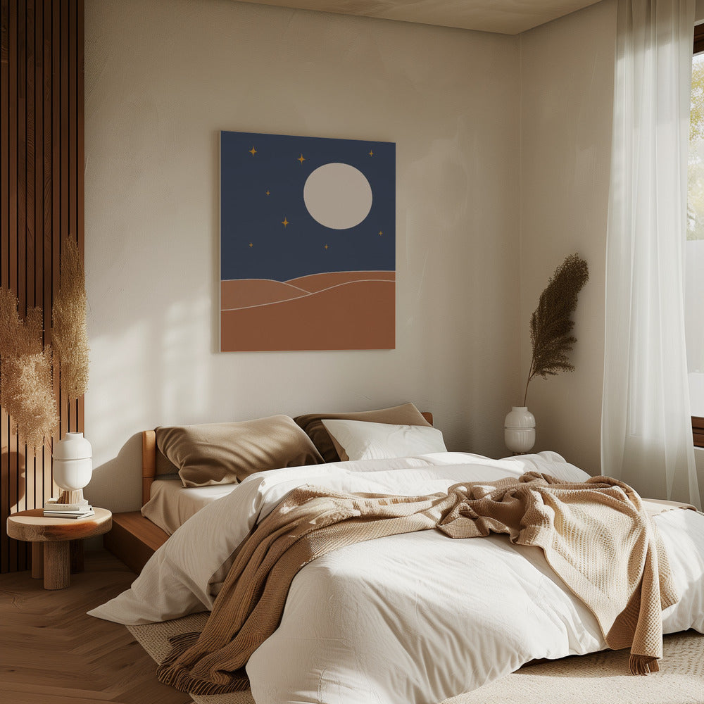 Sternenklare Sternennacht | Leinwand