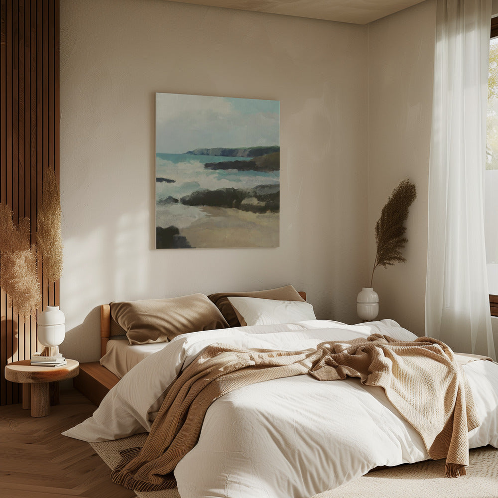 Felsiger Strand | Leinwand