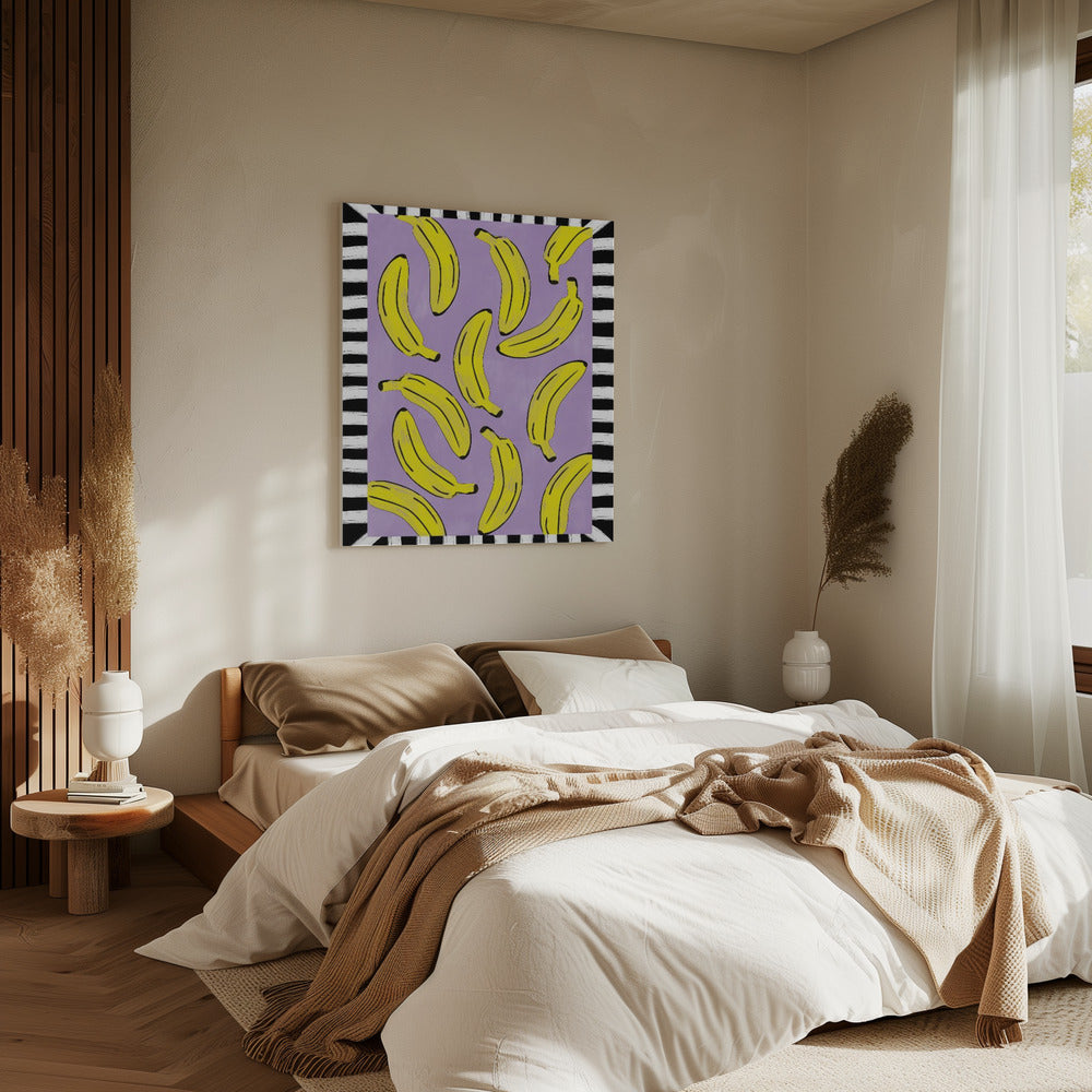 Yellow Bananas Abstract | Canvas