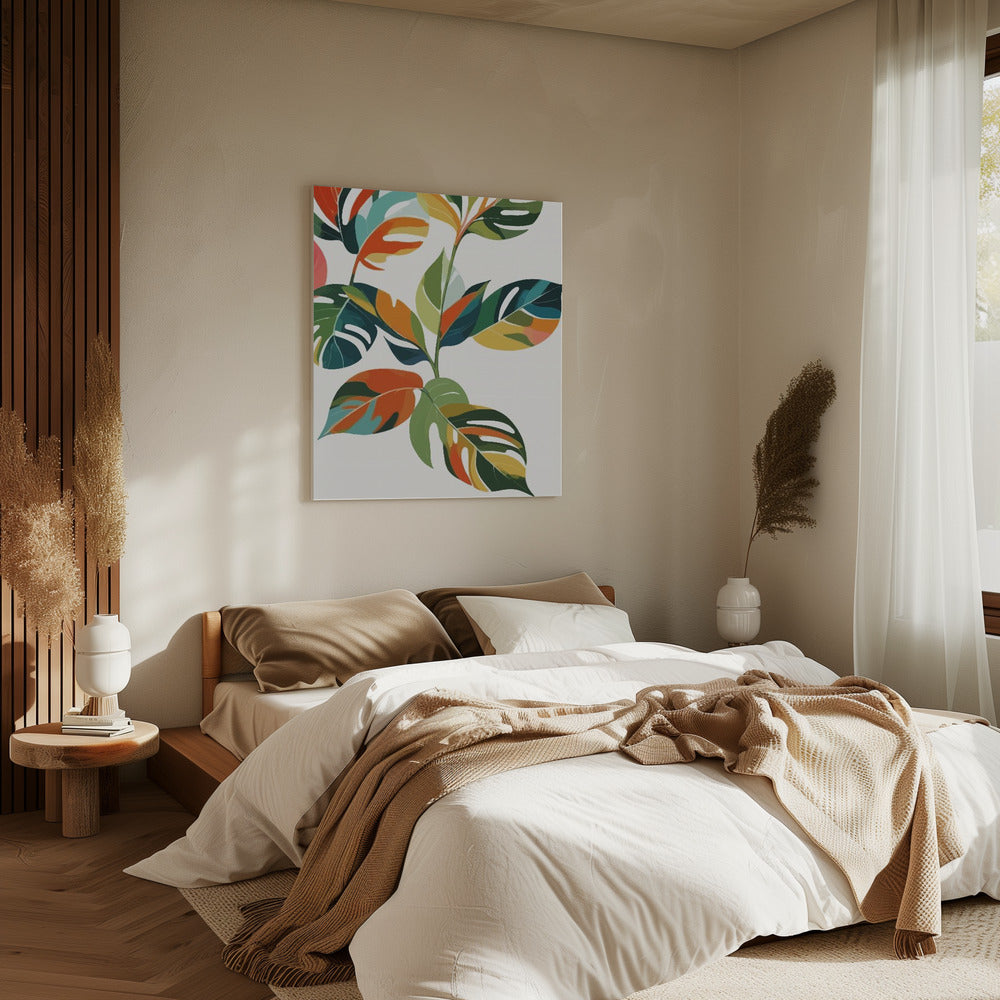 Botanische Feier der Farbe | Leinwand