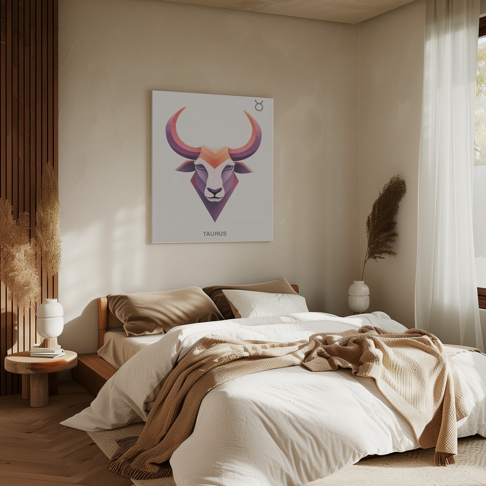 Sternzeichen Stier Kunst | Leinwand