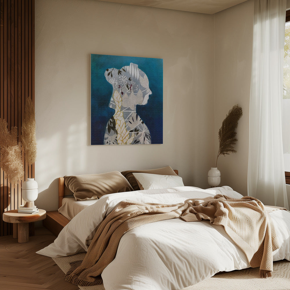 Blau verliebt | Leinwand