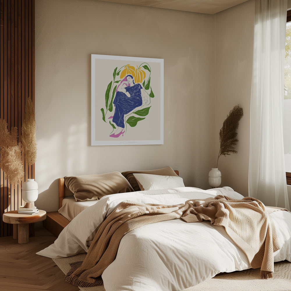 Jlr Ruhe im Garten | Leinwand