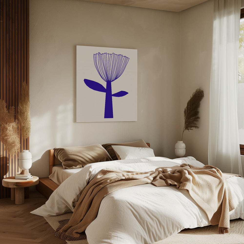 Blume Blau | Leinwand