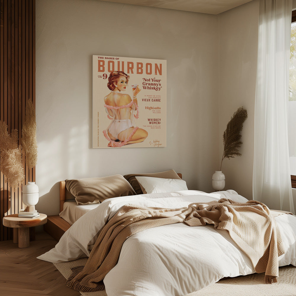 Babes of Bourbon Vol 9 Vintage Whiskey Pinup | Leinwand