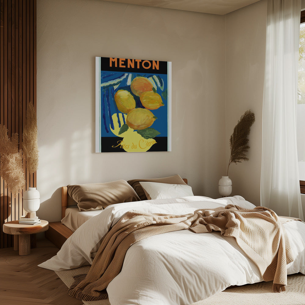 Zitronen Menton Zitrusfrucht Poster | Leinwand