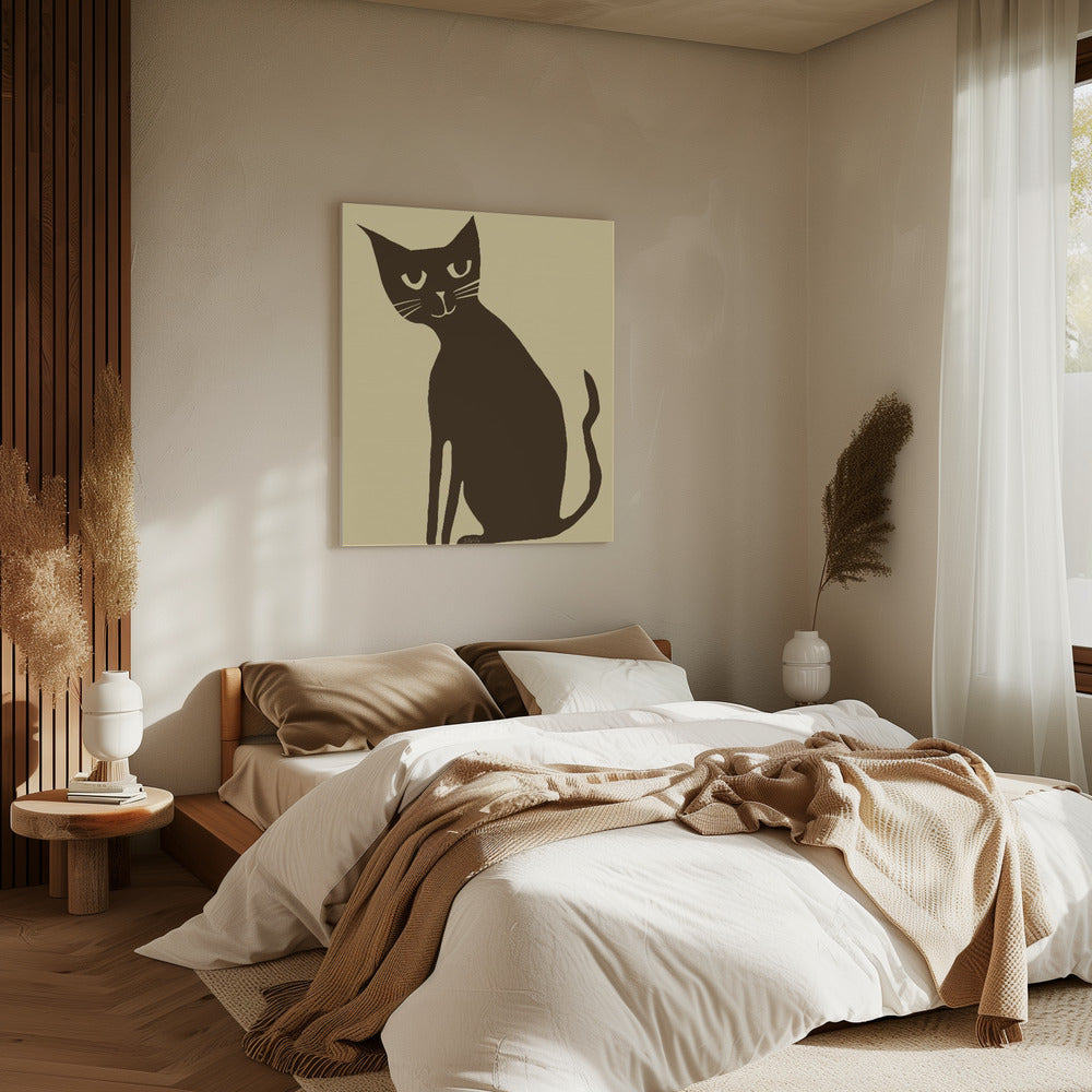 Braune Katze | Leinwand