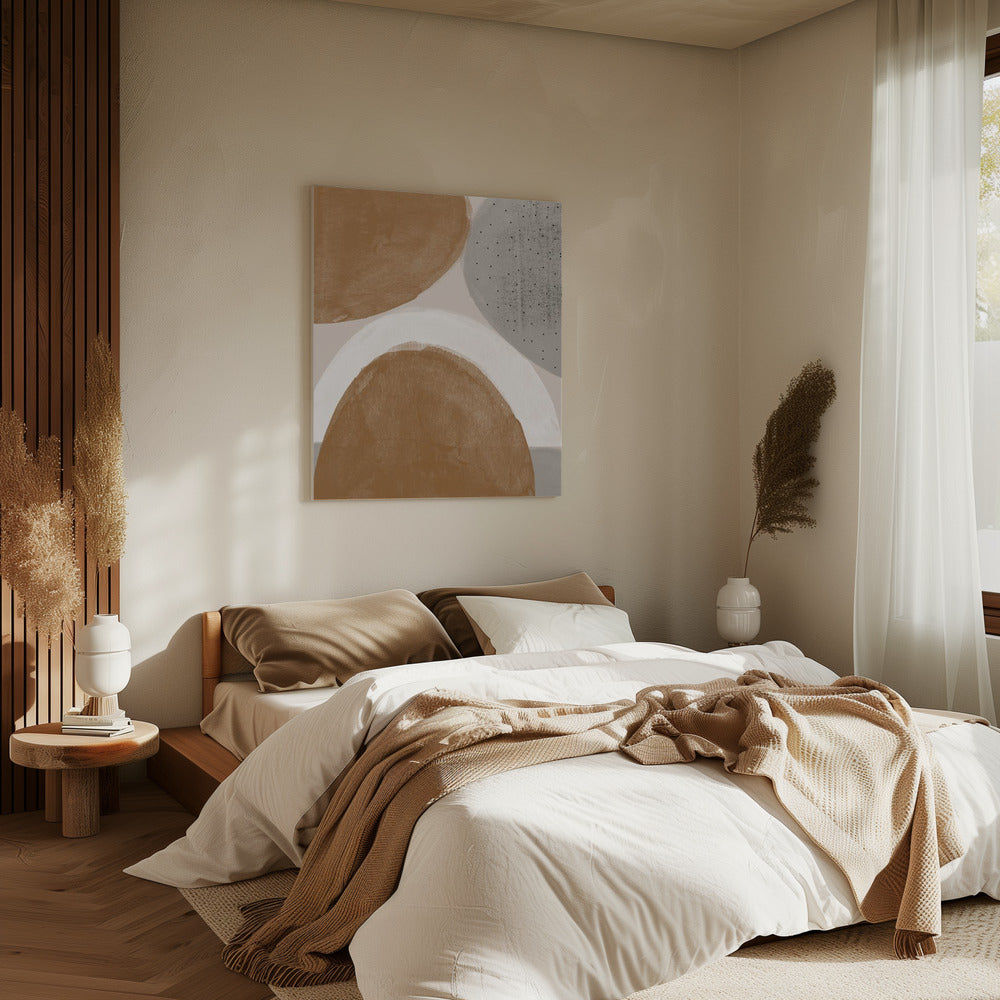 Erdige Formen Harmonie | Leinwand
