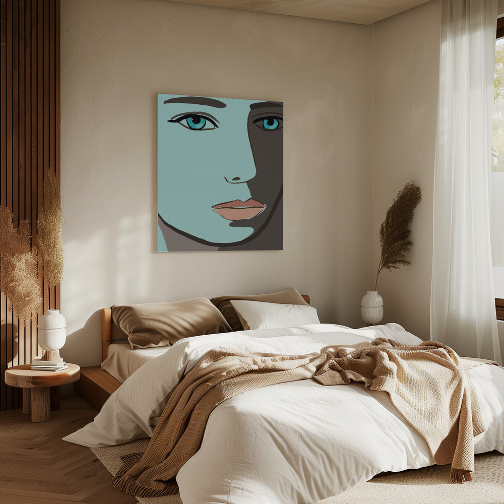 Blue face | Canvas