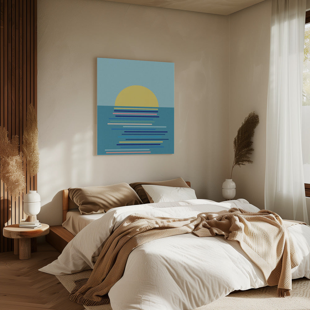 Sonnenaufgang in Ahrenshoop | Leinwand