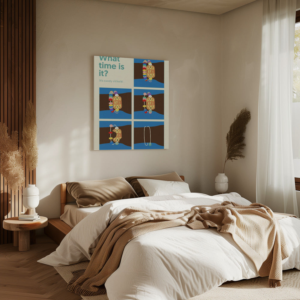 Poster Candy Clock | Leinwand