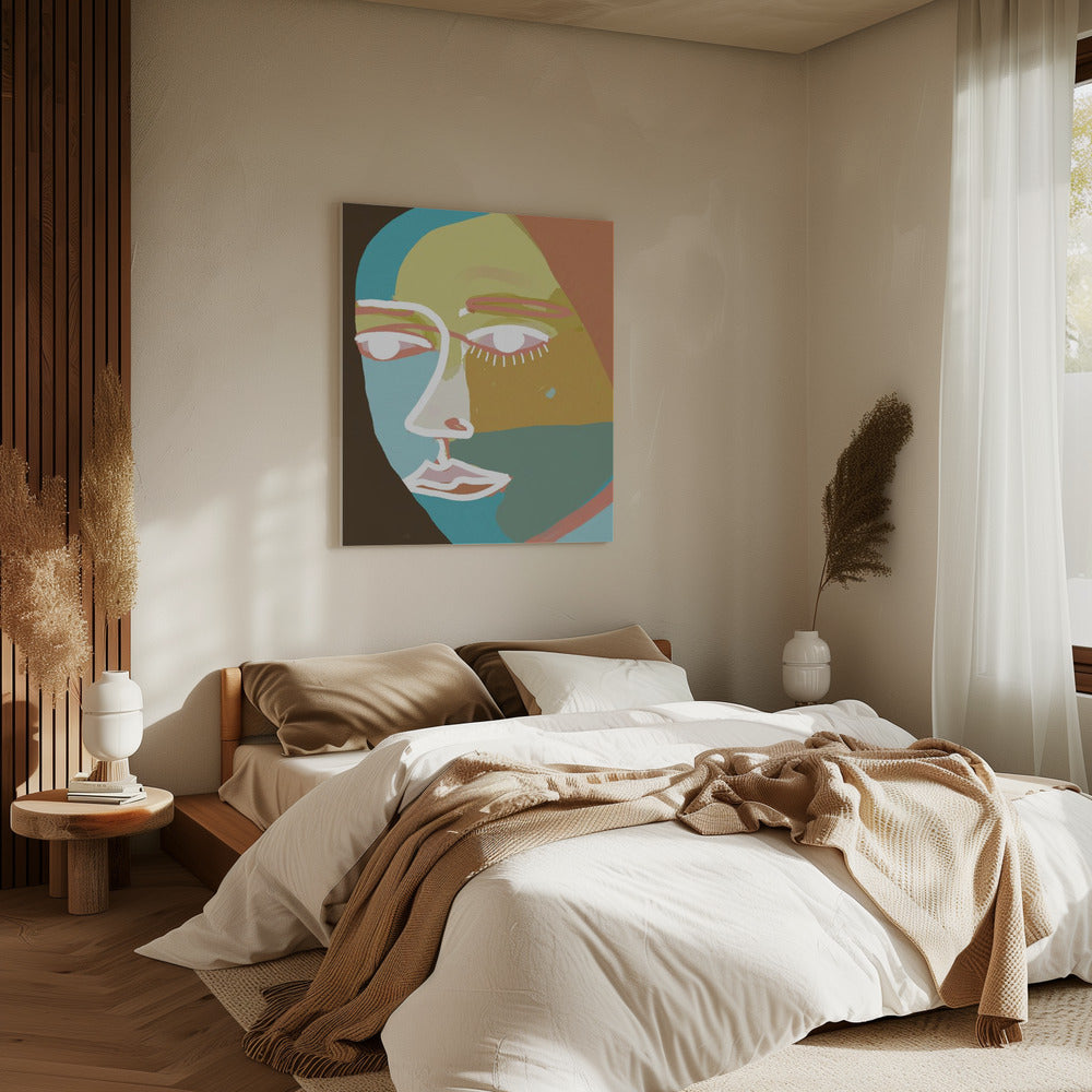 Abstract line face | Canvas