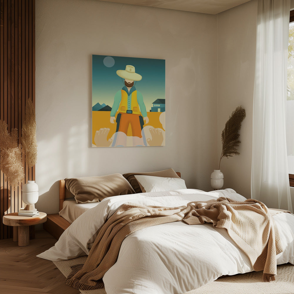 Showdown bei Sonnenaufgang | Leinwand
