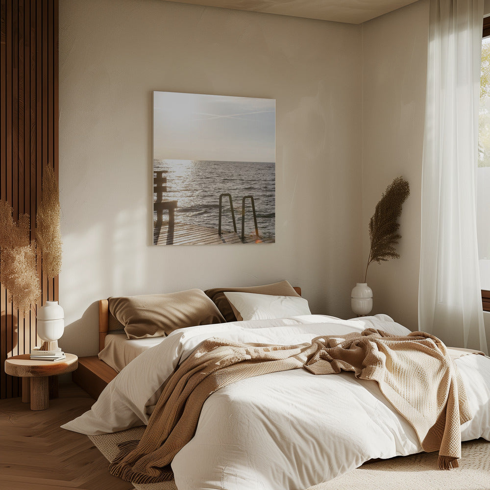 Sommermorgen-Schwimmen | Leinwand