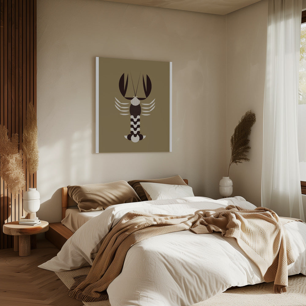 Goldene Tiere - Hummer (Gold) | Leinwand