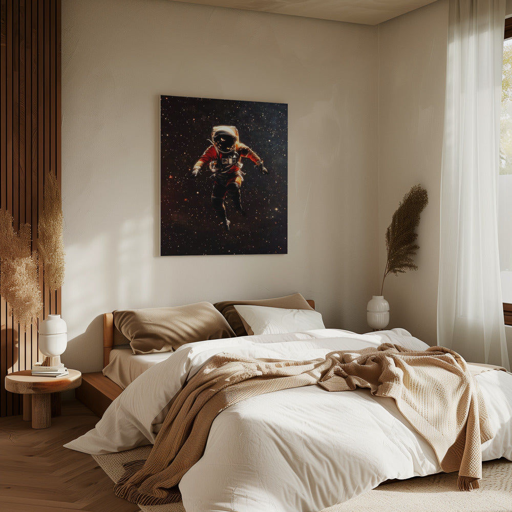 Ein Astronaut im Weltraum | Leinwand