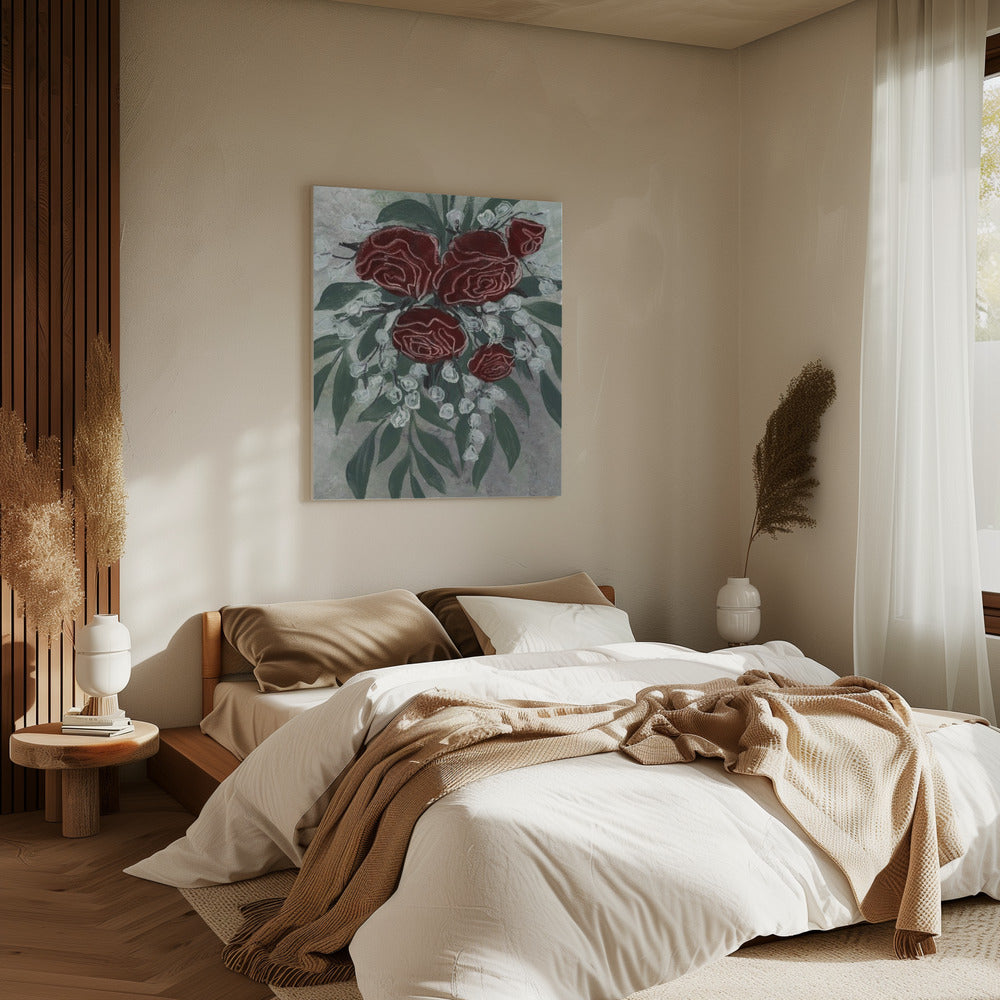Zeldah rote Rosen | Leinwand