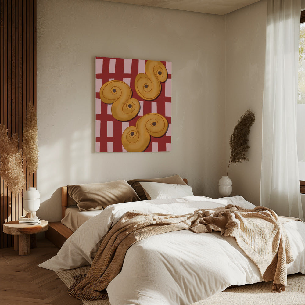 Golden Swirl Delight | Leinwand